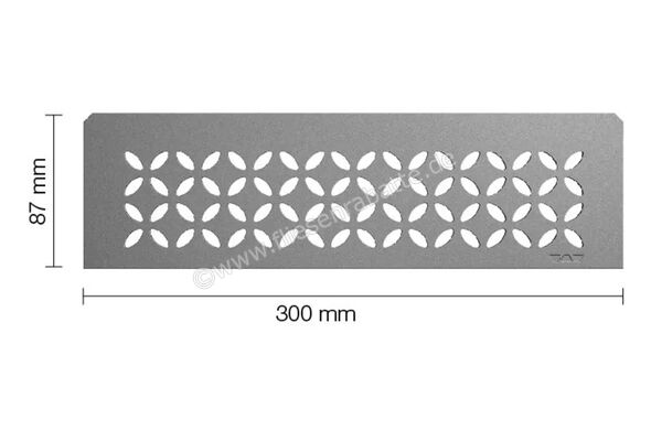  Schlüter Systems SHELF-N-S1 Wand-Ablagesystem Floral Aluminium TSG - strukturbeschichtet grau H&ouml;he: 300 mm Breite: 87 mm SNS1D5TSG | 581151