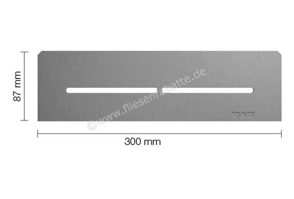  Schlüter Systems SHELF-N-S1 Wand-Ablagesystem Pure Aluminium TSG - strukturbeschichtet grau H&ouml;he: 300 mm Breite: 87 mm SNS1D7TSG | 581157