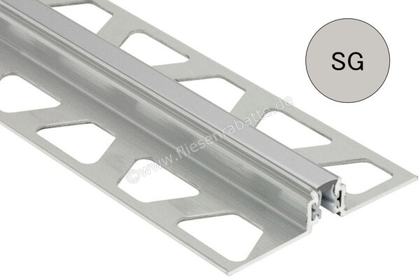  Schlüter Systems DILEX-AKWS Bewegungsfugenprofil Aluminium SG - Steingrau H&ouml;he: 14 mm L&auml;nge: 2,5 m AKWS140SG | 581634