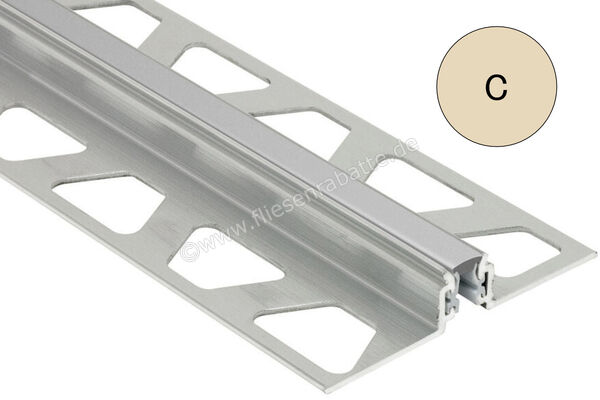  Schlüter Systems DILEX-AKWS Bewegungsfugenprofil Aluminium C - Creme H&ouml;he: 21 mm L&auml;nge: 2,5 m AKWS210C | 581649