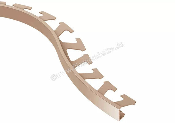  Schlüter Systems SCHIENE-AK Abschlussprofil Radiusstanzung Aluminium AK - Aluminium kupfer matt eloxiert H&ouml;he: 6 mm L&auml;nge: 2,5 m R/A60AK | 581753