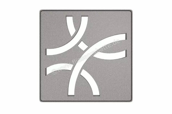  Schlüter Systems KERDI-DRAIN-STYLE Rost-Rahmen-Set Design 6 Curve Edelstahl TSSG - Strukturbeschichtet Steingrau KDIF10TSSGD6 | 581840