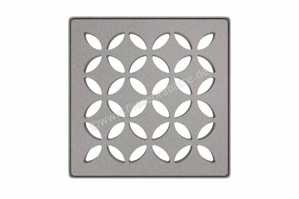  Schlüter Systems KERDI-DRAIN-STYLE Rost-Rahmen-Set Design 5 Floral Edelstahl TSSG - Strukturbeschichtet Steingrau KDIF10TSSGD5 | 581843