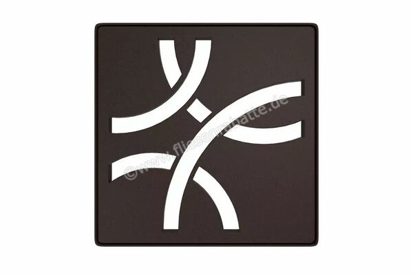  Schlüter Systems KERDI-DRAIN-STYLE Rost-Rahmen-Set Design 6 Curve Edelstahl TSOB - Strukturbeschichtet Bronze KDIF10TSOBD6 | 581849