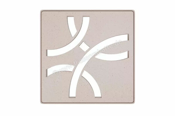  Schlüter Systems KERDI-DRAIN-STYLE Rost-Rahmen-Set Design 6 Curve Edelstahl TSI - Strukturbeschichtet Elfenbein KDIF10TSID6 | 581858