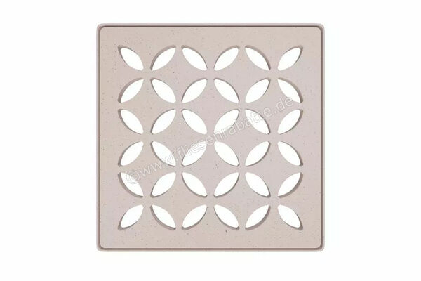  Schlüter Systems KERDI-DRAIN-STYLE Rost-Rahmen-Set Design 5 Floral Edelstahl TSI - Strukturbeschichtet Elfenbein KDIF10TSID5 | 581861