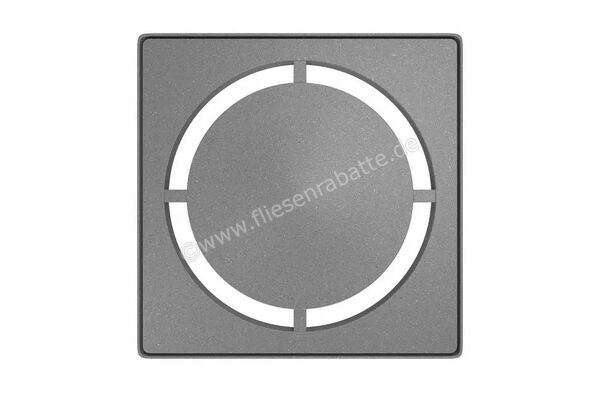  Schlüter Systems KERDI-DRAIN-STYLE Rost-Rahmen-Set Design 7 Pure Edelstahl TSG - Strukturbeschichtet Grau KDIF10TSGD7 | 581864