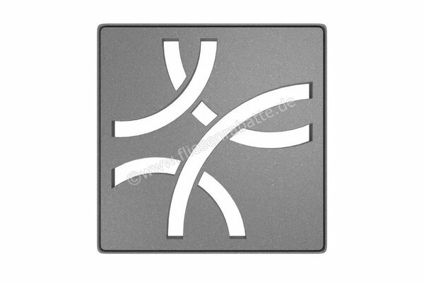  Schlüter Systems KERDI-DRAIN-STYLE Rost-Rahmen-Set Design 6 Curve Edelstahl TSG - Strukturbeschichtet Grau KDIF10TSGD6 | 581867