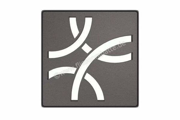  Schlüter Systems KERDI-DRAIN-STYLE Rost-Rahmen-Set Design 6 Curve Edelstahl TSDA - Strukturbeschichtet Dunkelanthrazit KDIF10TSDAD6 | 581876