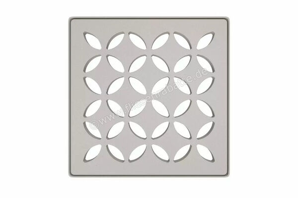  Schlüter Systems KERDI-DRAIN-STYLE Rost-Rahmen-Set Design 5 Floral Edelstahl TSBG - Strukturbeschichtet Beigegrau KDIF10TSBGD5 | 581897