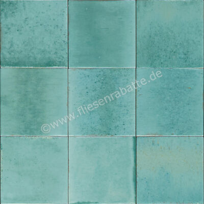  Marazzi Lume Turquoise 10x10 cm Dekor Glänzend Strukturiert Lux MQ7U | 582991