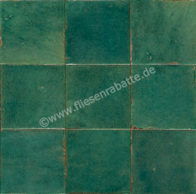  Marazzi Lume Green 10x10 cm Dekor Glänzend Strukturiert Lux MQ7W | 583003