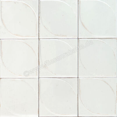  Marazzi Lume White 10x10 cm Dekor 3D Dew Glänzend Strukturiert Lux MQ87 | 583057