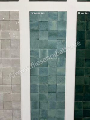  Marazzi Lume Turquoise 10x10 cm Dekor Glänzend Strukturiert Lux MQ7U | 583117
