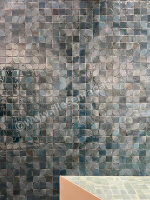  Marazzi Lume Blue 10x10 cm Dekor 3D Dew Glänzend Strukturiert Lux MQ86 | 583120