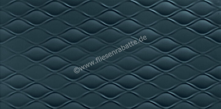  Marca Corona 4D Deep Blu 40x80 cm Wandfliese 3D Drop Matt Strukturiert Naturale D735 | 583237