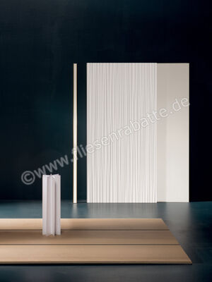  Marca Corona 4D White 40x80 cm Wandfliese 3D Line Matt Strukturiert Naturale E074 | 583330