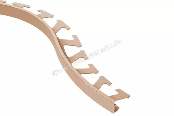  Schlüter Systems SCHIENE-AC Abschlussprofil Radiusstanzung Aluminium BH - Bahama H&ouml;he: 3 mm L&auml;nge: 2,5 m R/A30BH | 583351