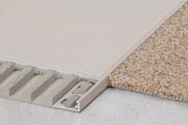  Schlüter Systems SCHIENE-AC Abschlussprofil Radiusstanzung Aluminium PG - Pastellgrau H&ouml;he: 8 mm L&auml;nge: 2,5 m R/A80PG | 583390