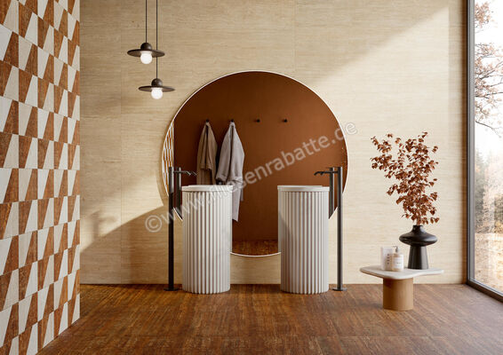  Fioranese Senzatempo Beige 75x149.9 cm Bodenfliese / Wandfliese Matt Strukturiert Levigato TT712LR | 583540