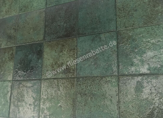  Dune Ceramica Tahiti Emerald 14.7x14.7 cm Bodenfliese / Wandfliese Glänzend Strukturiert Glossy 188826 | 583594