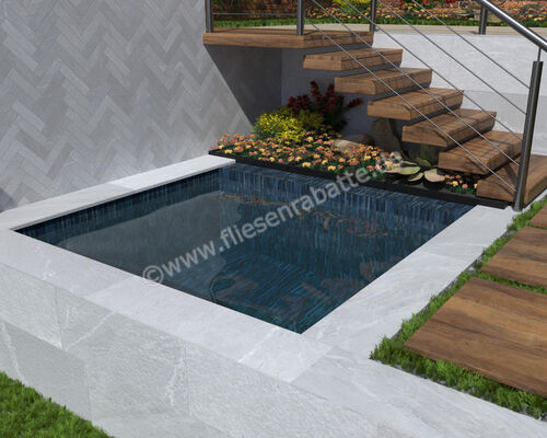  Dune Ceramica Pietrasanta Light Grey 7x28 cm Wandfliese Matt Eben Naturale 188831N | 583795