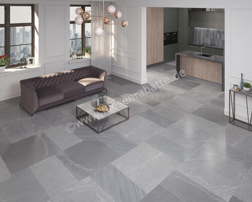  Dune Ceramica Pietrasanta Dark Grey 90x90 cm Bodenfliese / Wandfliese Matt Eben Naturale 188799 | 583912