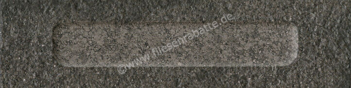 Marca Corona Miniature Fornace Formella Nero Fumo 6x24 cm Wandfliese Decori 3D Matt Strukturiert Naturale J418 | 584932
