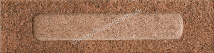  Marca Corona Miniature Fornace Formella Rosso Mattone 6x24 cm Wandfliese Decori 3D Matt Strukturiert Naturale J421 | 584959