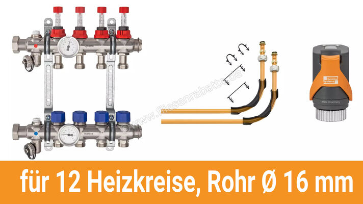  Schlüter Systems BEKOTEC-THERM-AS-HB Anschlusspaket für 12 Heizkreise, Rohr Ø 16 mm BT12AS16HB | 585493