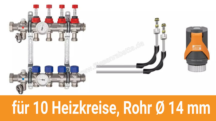  Schlüter Systems BEKOTEC-THERM-AS-HB Anschlusspaket für 10 Heizkreise, Rohr Ø 14 mm BT10AS14HB | 585520