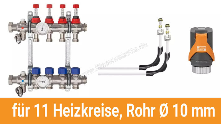  Schlüter Systems BEKOTEC-THERM-AS-HB Anschlusspaket für 11 Heizkreise, Rohr Ø 10 mm BT11AS10HB | 585556