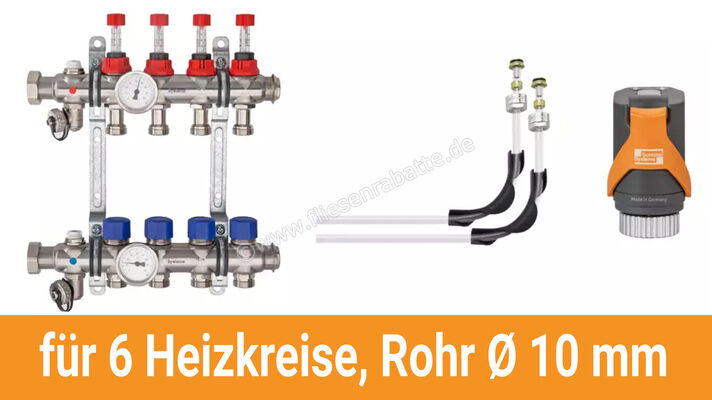  Schlüter Systems BEKOTEC-THERM-AS-HB Anschlusspaket für 6 Heizkreise, Rohr Ø 10 mm BT6AS10HB | 585574