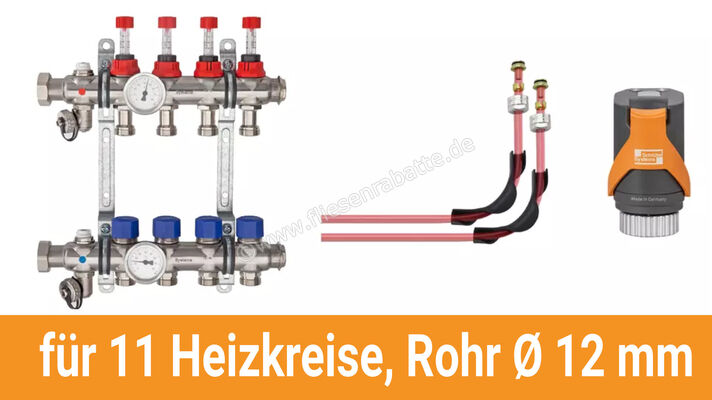  Schlüter Systems BEKOTEC-THERM-AS-HB Anschlusspaket für 11 Heizkreise, Rohr Ø 12 mm BT11AS12HB | 585589