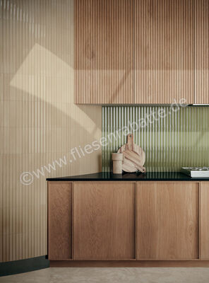  Marca Corona Miniature Rima Posidonia 6x24 cm Wandfliese Glänzend Strukturiert Lucido K055 | 585643