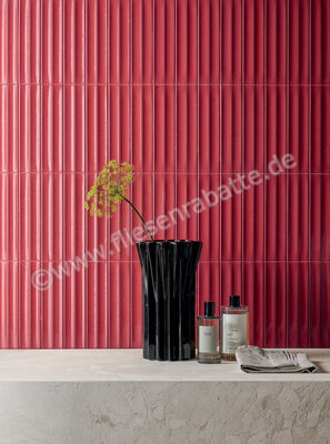  Marca Corona Miniature Rima Amanita 6x24 cm Wandfliese Glänzend Strukturiert Lucido K057 | 585655