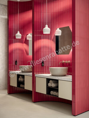  Marca Corona Miniature Rima Amanita 6x24 cm Wandfliese Glänzend Strukturiert Lucido K057 | 585661