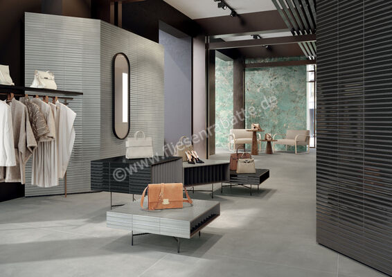  Marca Corona Miniature Rima Piuma 6x24 cm Wandfliese Glänzend Strukturiert Lucido K049 | 585667