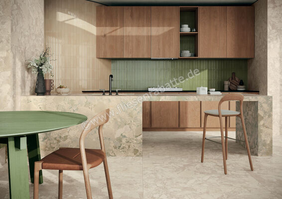  Marca Corona Miniature Rima Mandorla 6x24 cm Wandfliese Glänzend Strukturiert Lucido K052 | 585721