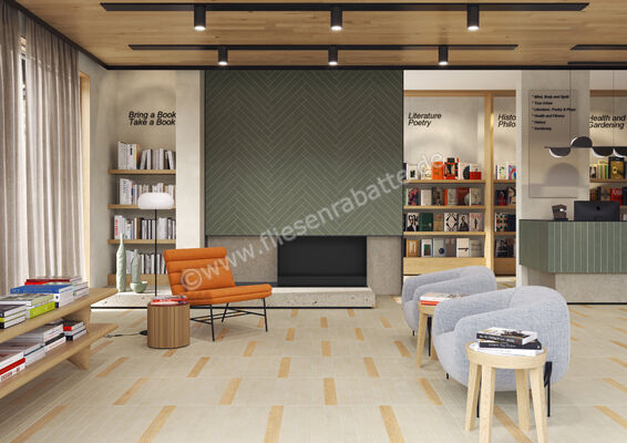  Marca Corona Longarine Brio Mirto 7.5x60 cm Dekor Matt Eben Naturale J735 | 585838