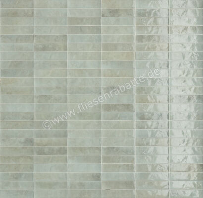  Marca Corona Miniature Soda Soda Verde Perla 6x24 cm Wandfliese Matt Strukturiert Lucido J376 | 585898