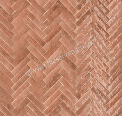  Marca Corona Miniature Soda Soda Rosa Corallo 6x24 cm Wandfliese Matt Strukturiert Lucido J379 | 585907