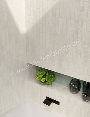  Marca Corona Miniature Soda Soda Bianco Sale 6x24 cm Wandfliese Matt Strukturiert Lucido J375 | 585925