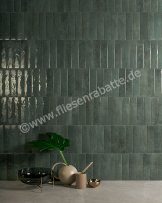  Marca Corona Miniature Soda Soda Verde Malva 6x24 cm Wandfliese Matt Strukturiert Lucido J378 | 585964