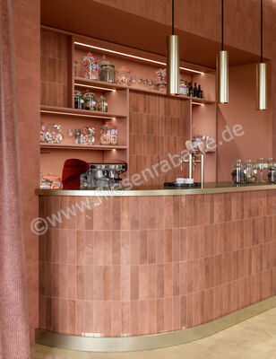  Marca Corona Miniature Soda Soda Rosa Corallo 6x24 cm Wandfliese Matt Strukturiert Lucido J379 | 585991