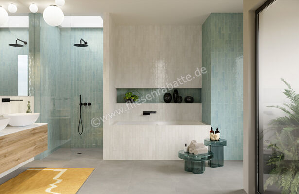  Marca Corona Miniature Soda Soda Azzurro Artico 6x24 cm Wandfliese Matt Strukturiert Lucido J380 | 586003