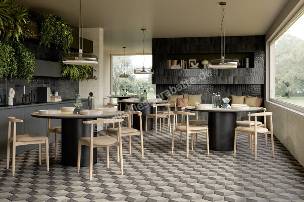  Marca Corona Miniature Soda Soda Nero Magma 6x24 cm Wandfliese Matt Strukturiert Lucido J382 | 586027