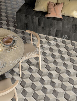  Marca Corona Miniature Soda Soda Nero Magma 6x24 cm Wandfliese Matt Strukturiert Lucido J382 | 586030