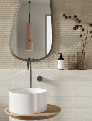  Marca Corona Miniature Fornace Bianco Minerale 6x24 cm Wandfliese Matt Strukturiert Naturale J408 | 586063