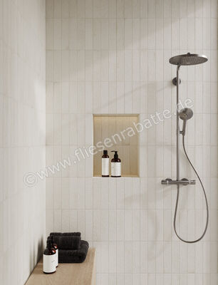  Marca Corona Miniature Fornace Bianco Minerale 6x24 cm Wandfliese Matt Strukturiert Naturale J408 | 586066